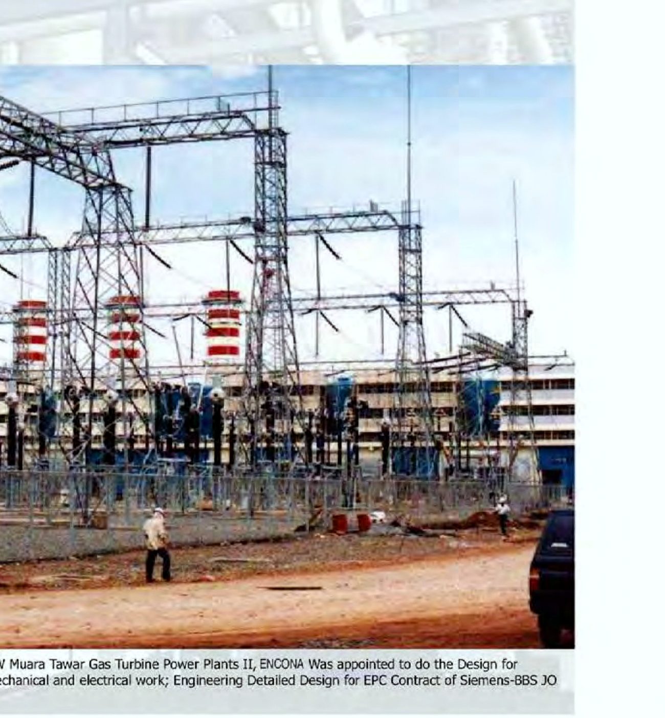 Suralaya steam power plant stacks
